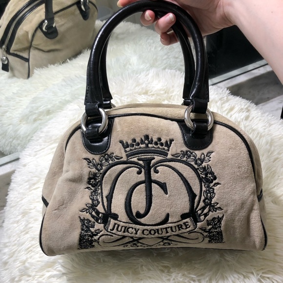 Juicy Couture Bags Vintage Juicy Couture Bowler Bag Classic Velour